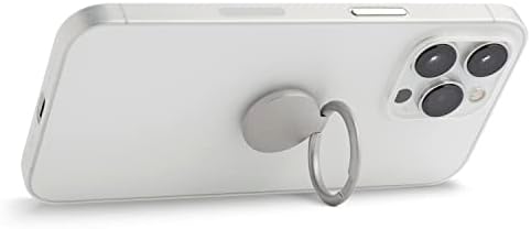 totallee Telefon Halka Kavrama, Parmak Tutucu döner stant Kickstand-iPhone ve Galaxy ile Uyumlu (Gümüş)