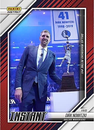 Spor Hatıraları Dirk Nowitzki Dallas Mavericks Fanatikleri Özel Paralel Panini Anında Dallas Mavericks Emekli 41