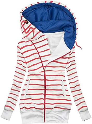 Basysın Sahil Uzun Kollu Ceket Kadın Sonbahar Kapşonlu Palto Y2k Hoodies Grafik Sıcak Rahat Cepler ıle Polyester
