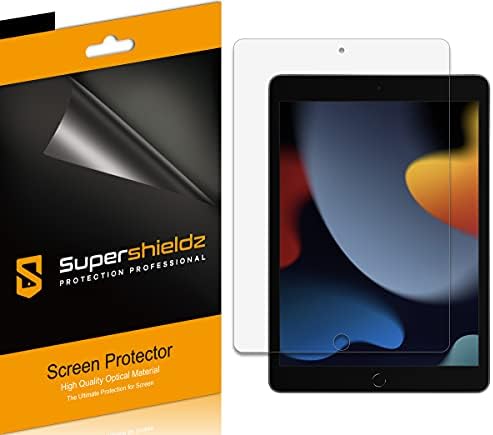 Supershieldz (3 Paket) iPad 10.2 inç için Tasarlanmış (9./8. / 7. Nesil, 2021/2020/2019) Ekran Koruyucu, 0.23 mm,