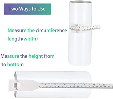 2 - Pack süblimasyon bardak ölçme aracı-ısı basın süblimasyon boşlukları bardaklar için sıska ve düz bardakların yüksekliğini
