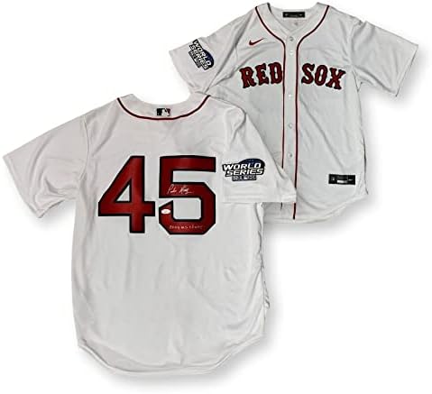 Pedro Martinez İmzalı Boston Red Sox 2004 Dünya Serisi Nike Forması JSA COA İmzalı MLB Formaları