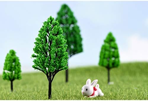 Kisangel Oyuncak Tren Setleri 10 Adet Peyzaj Ağaçları Modeli Minyatür Plastik Ağaçlar Süs Ağacı Modeli DIY El Sanatları