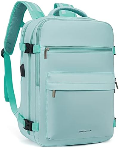 BOSTANTEN seyahat sırt çantası Kadınlar için Uçuş Onaylı Sırt Çantası, 15.6 Laptop Sırt Çantası Büyük Hafif küçük