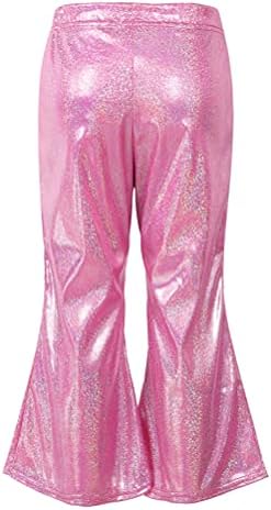 Aıslor Unisex Kız Erkek Glitter Sequins Hip Hop Caz Dans Pantolon Sokak Dans Yarışması Pantolon