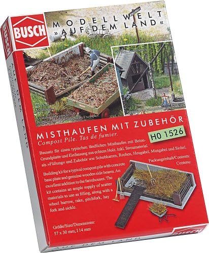 Busch 1526 Kompost Kazık HO Yapısı Ölçekli Model Yapısı
