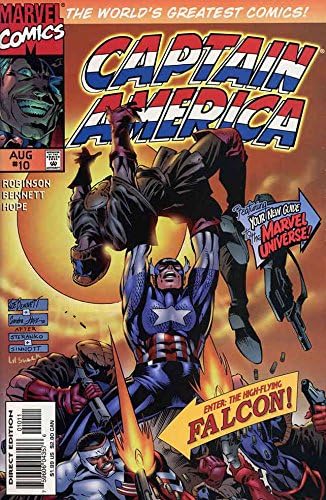 Kaptan Amerika (2. Seri) 10 VF; Marvel çizgi roman / Kahramanlar Yeniden doğmuş Şahin