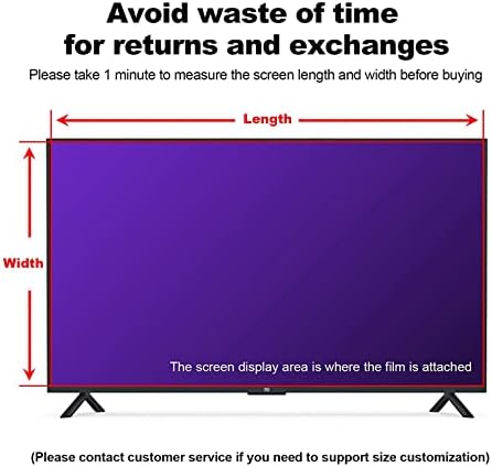 AİZYR Ultra net TV Ekran Koruyucu, Anti mavi ışık ekran Koruyucuları Parlama Önleyici Ekran Filtresini Rahatlatın-Göz