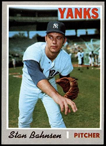 1970 Topps 568 Stan Bahnsen New York Yankees (Beyzbol Kartı) ESKİ / MT Yankees