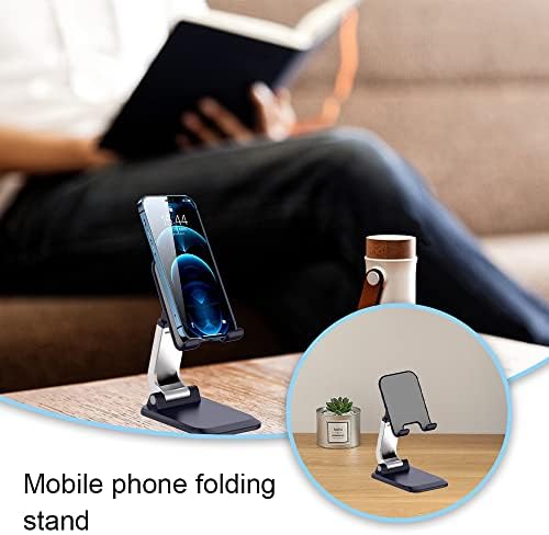 YıdaSouko Katlanabilir Cep telefonu Standı Ayarlanabilir Çok Açılı/Yükseklik telefon tutucu Masası Taşınabilir Cep