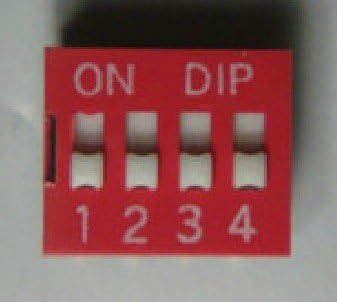 DS Serisi DIP Anahtarı 2.54 mm Pitch 4 P