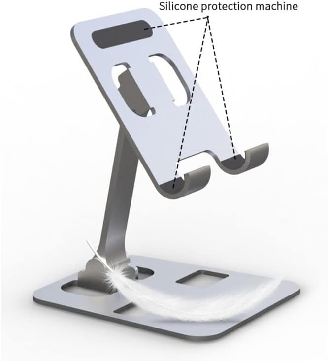 N / A Katlanabilir Alüminyum Alaşım telefon standı Masaüstü Tablet akıllı telefon standı için Standı (Renk : Beyaz-Meyve