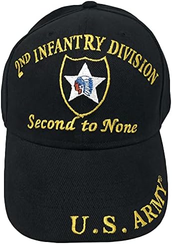 Ay ABD Ordusu 2ND Piyade Tümeni KIMLIK Ikinci Hiçbiri Işlemeli Şapka Kap Hint Kafa Premium Kalite Baba Şapka Erkekler