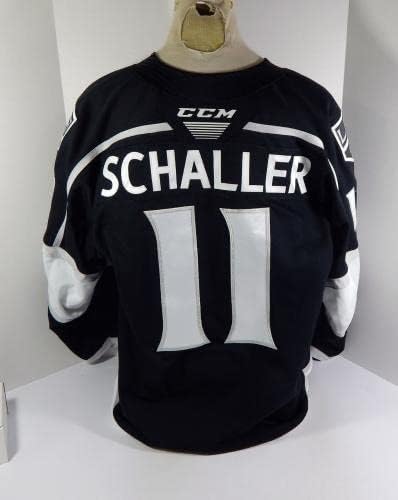 2019-20 Ontario Saltanatı Tim Schaller 11 Oyun Kullanılmış Siyah Forma DP33598 - Oyun Kullanılmış NHL Formaları