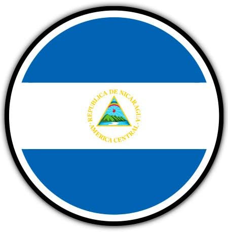 GT Grafik Nikaragua Bayrağı-3 vinil yapışkan-Araba Laptop için İ-Pad Telefon Kask Sert Şapka Su Geçirmez Çıkartma