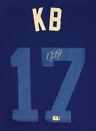 Kris Bryant Chicago Cubs İmzalı 2017 Oyuncuları Hafta Sonu KB 17 Jersey COA İmzaladı