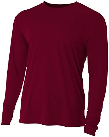 A4 erkek Soğutma Performansı Ekip Uzun Kollu Tişört