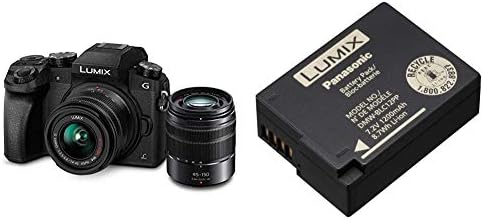 PANASONİC Lumix G7 4K Dijital Aynasız Fotoğraf Makinesi Paketi ile Lumix G Vario 14-42mm ve 45-150mm Lensler DMW-BLC12
