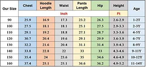 PaPama Unisex Çocuklar Rahat Kazak ve Pamuk Sweatpants Kıyafet, Messi Baskılı Kazak Klasik Hoodie 7 Renk