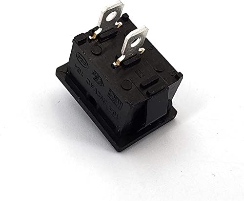 Rocker Anahtarı 5 Adet Siyah 2 Pozisyonlar ON-Off 2Pin SPST Paneli Mini Rocker Anahtarı 12A / 125VAC 10A/250VAC (Renk