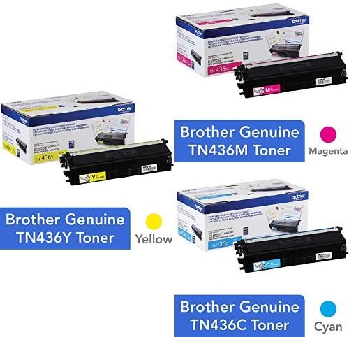 Brother Orijinal Süper Yüksek Verimli Toner-Kartuş Seti - Camgöbeği, Macenta ve Sarı Renkli Toner (TN-436C, TN-436M,