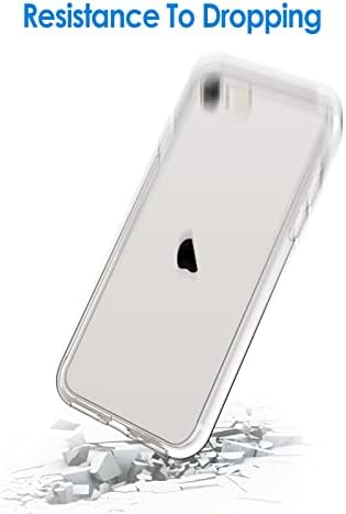 JETech iPhone için kılıf SE 3/2 (2022/2020 Sürümü), 4.7 inç, Sararmayan Darbeye Dayanıklı Telefon Tampon Kapağı, Çizilmez