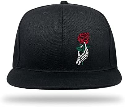 Snapback Şapka Siyah Düz Fatura kenarlı şapka Ayarlanabilir Donatılmış Şapka Kap Erkekler için Hediyeler