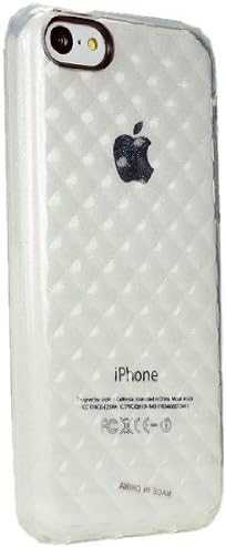 iPhone 5C için Vücut Eldiven Glitter Pırıltılı Kılıf-Perakende Ambalaj-Şeffaf / Gümüş