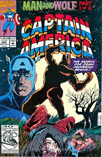Kaptan Amerika (1. Seri) 402 VF; Marvel çizgi romanı / Mark Gruenwald