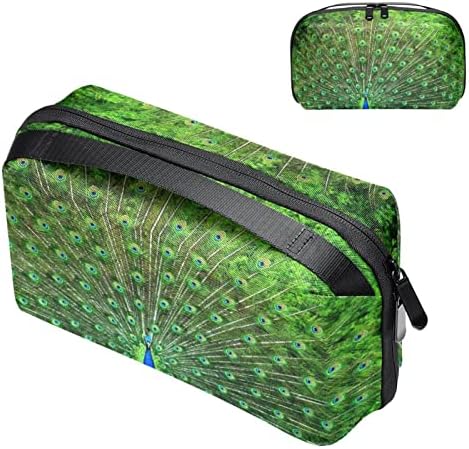 Seyahat Makyaj Çantası Su Geçirmez Kozmetik Çantası makyaj çantası Makyaj çantaları kadınlar ve kızlar için, Yeşil