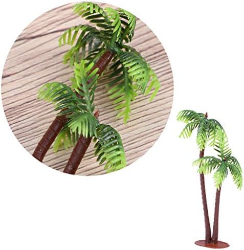 DOITOOL Model Tren Setleri Ağaç Kek Süslemeleri Projeler için 20 ADET Mini Plastik Palmiye Ağacıplastik Palmiye Ağaçları