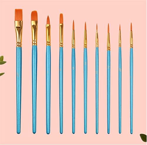 CCBUY Guaj Suluboya Kalem Naylon Akrilik Yağlıboya Kanca hattı 10 Sanat Satır Kalem Seti Acemi Sanatçı için