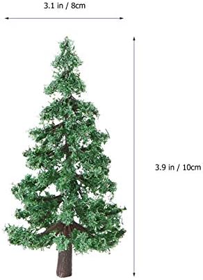 Toyvıan 4 Pcs Modeli Ağaçları Tren Manzara Mimarisi Ağaçları Sahte Ağaçlar Kum Masa Ağaçları Modeli Mini Peyzaj Bitki
