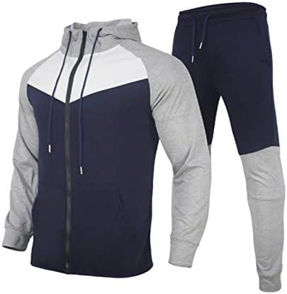 Eşofman Erkek Kapşonlu Atletik Eşofman Rahat Spor Koşu Kıyafet Kazak ve Sweatpants Takım Elbise Setleri 2 adet eşofman