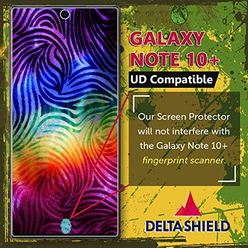 Samsung Galaxy Note 10+ Plus için DeltaShield Ekran Koruyucu (Not 10 + 5G, 6,8 inç Ekran) (2'li Paket) (Kılıflar için