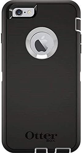 OtterBox Defender Serisi Sağlam iPhone için kılıf 6 s Artı & iPhone 6 Artı Olmayan Perakende Ambalaj-Siyah / Beyaz-KILIF