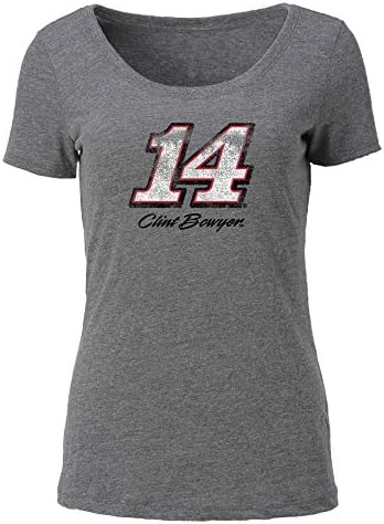Ouray Spor Giyim NASCAR Kadın Tri Karışımı Kepçe Yakalı Tişört