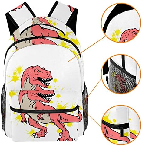 KAPOHU Kırmızı Tyrannosaurus Rex Rahat Okul erkekler için sırt çantası Kızlar Laptop Sırt Çantası Seyahat Çantası