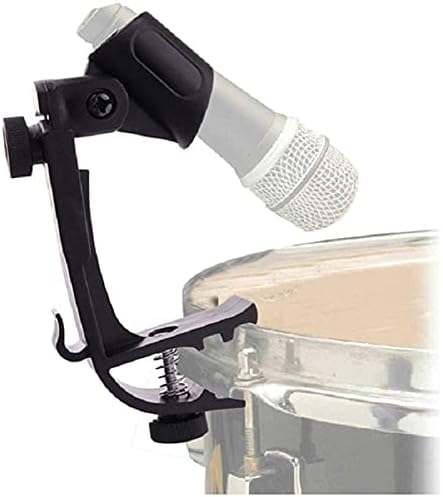 LHLLHL Dayanıklı Klip Davul Jant Darbeye Dayanıklı Montaj Ayarlanabilir Mikrofon Mikrofon Kelepçe Standı Tutucu Braketi