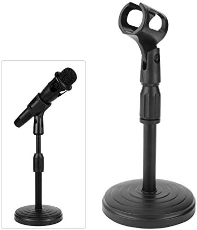 Mikrofon Standı, Ayrılabilir Masaüstü mikrofon standı Yüksekliği Ayarlanabilir Mikrofon Disk Standı Kaymaz Mikrofon