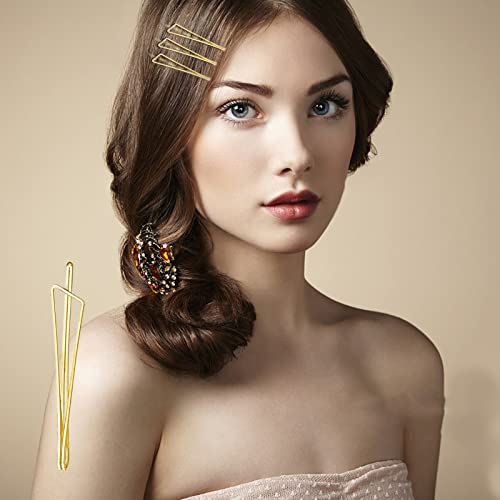 YEEPSYS 4 Adet Geometrik Metal Saç Klipleri Minimalist Zarif Saç Tokalarım Metal saç aksesuarları Kadınlar için Şapkalar