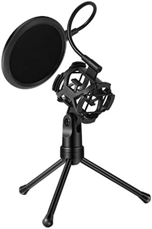 Mikrofon Mikrofon Pop Filtre Tutucu Sopa Masaüstü tripod standı Anti-Sprey Net Kiti Esnek Gooseneck Tutucu