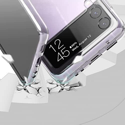 LIULANZ Şeffaf Kılıf Samsung Galaxy Z Flip 3 için Tasarlanmış, İnce İnce Hafif Anti-Sararma Sert PC Darbeye Dayanıklı