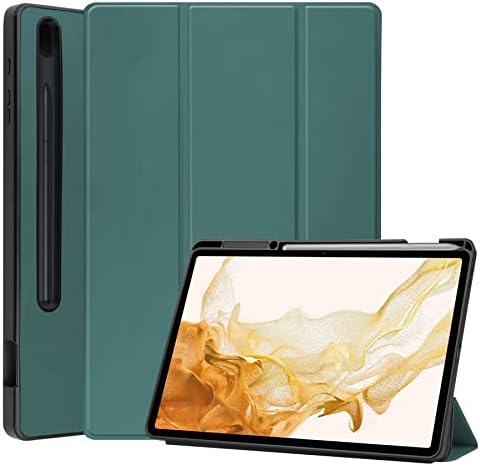 Samsung Galaxy Tab S8 Plus 12.4 (SM-X800,SM-X806)/S7 Plus 12.4/S7 FE Tablet ,TPU Arka Kabuk, İnce Hafif Akıllı Kılıf