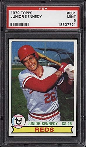 1979 Topps 501 Junior Kennedy-Kırmızılar-PSA 9-18507721-Slabbed Beyzbol Kartları