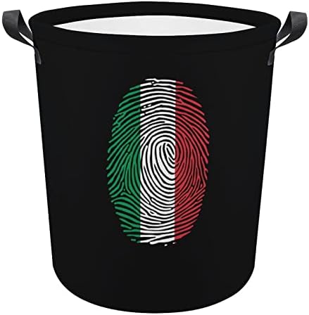 Italya Parmak İzi çamaşır sepeti Katlanabilir çamaşır Sepeti çamaşır kutusu saklama çantası Kolları ile