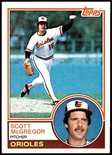1983 Topps 745 Scott McGregor Baltimore Orioles (Beyzbol Kartı) NM + Orioles