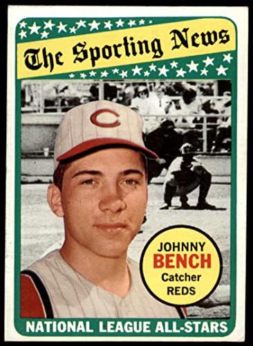 1969 Topps 430 All-Star Johnny Bench Cincinnati Kırmızıları (Beyzbol Kartı) ESKİ Kırmızılar