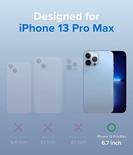 Thousandgear iPhone 13 Pro Max 6.7 in için Tasarlanmış Kemer Klipsli Kılıf Kılıf, Düşme Koruması Tam Vücut Ağır Hizmet