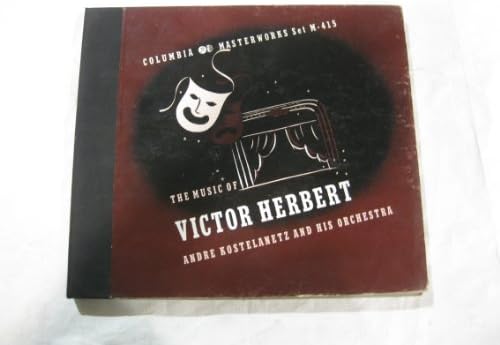 Victor Herbert, Andre Kostelanetz ve Orkestrası Columbia Masterworks'ün Müziği M - 415 78 Plak Kutusu Seti